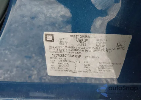 2016 Chevrolet Silverado 1500 1Lt from USA, damaged, VIN 1GCVKREC7GZ311826